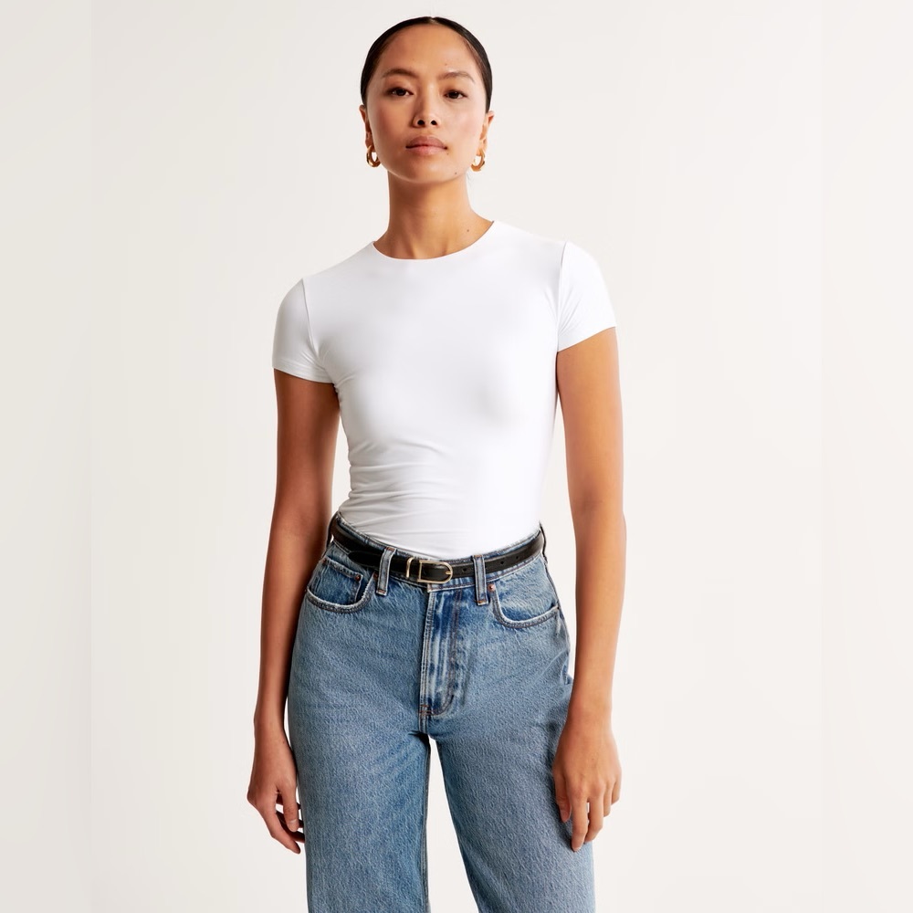 Abercrombie & Fitch Soft Matte Seamless Tuckable Crew Tee